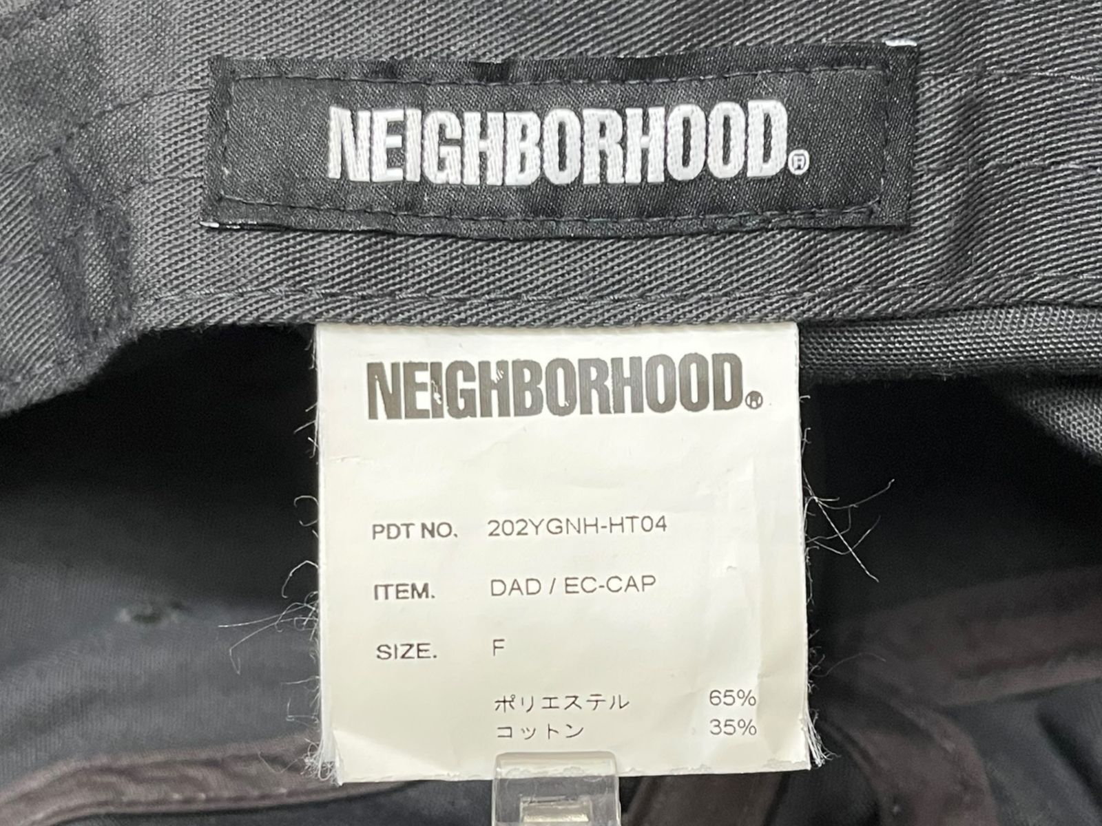 NEIGHBORHOOD (ネイバーフッド) ベースボールキャップ F ブラック