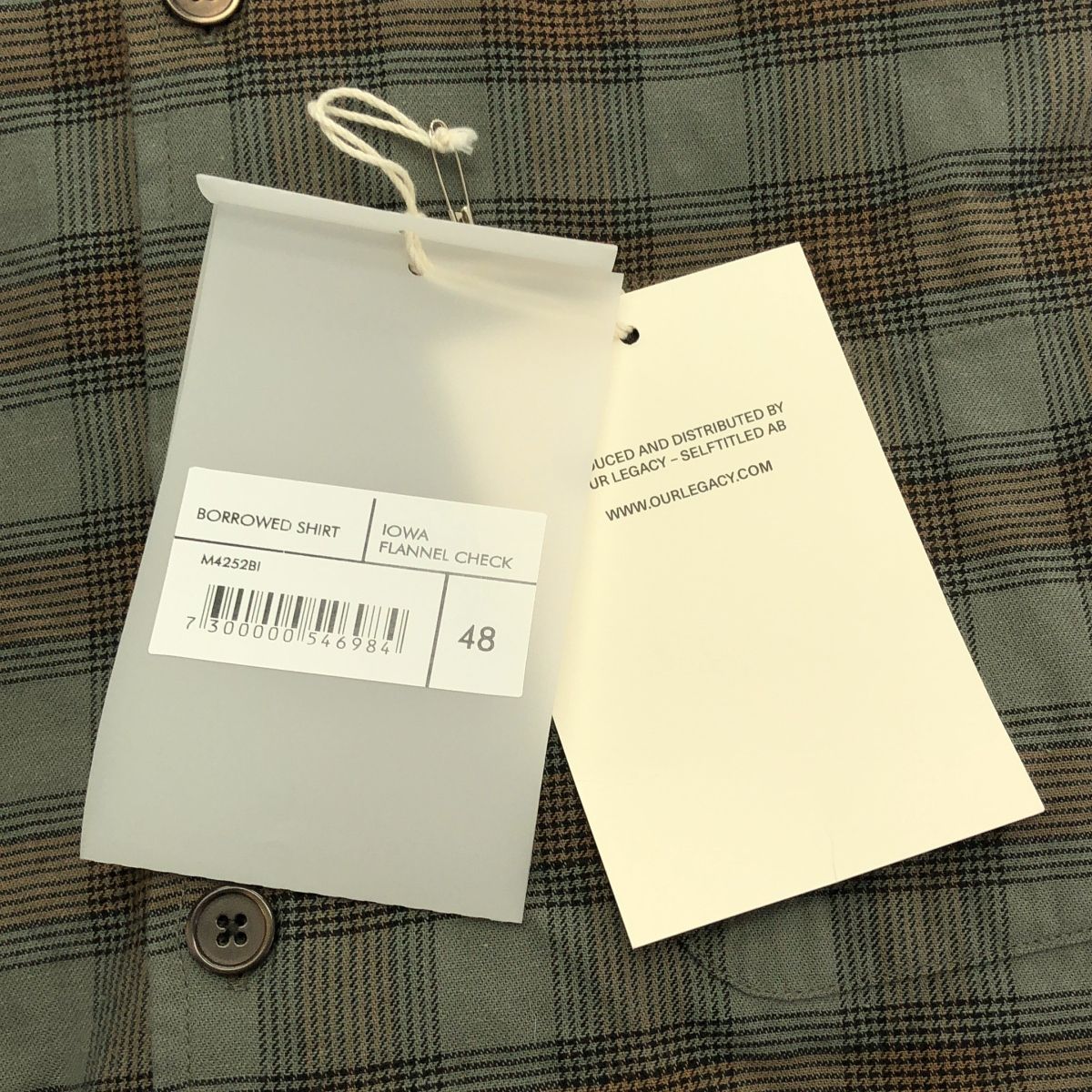 新品】 OUR LEGACY / アワーレガシー | BORROWED SHIRT フランネル