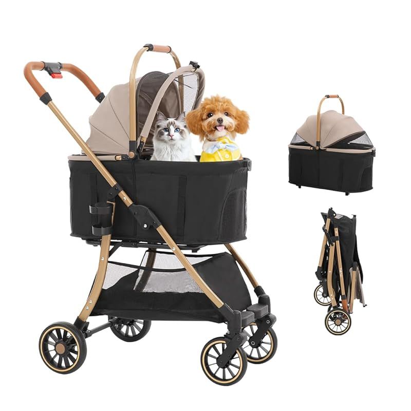 2026軽量防水で頑丈・中型犬】TRAIL TAIL ペットカート 中型犬 分離型