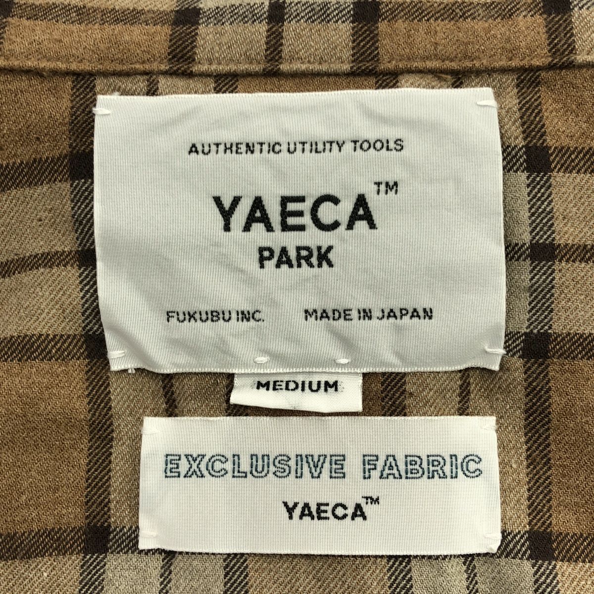 YAECA PARK / ヤエカパーク | コットン チェック ブルゾン ジップ 