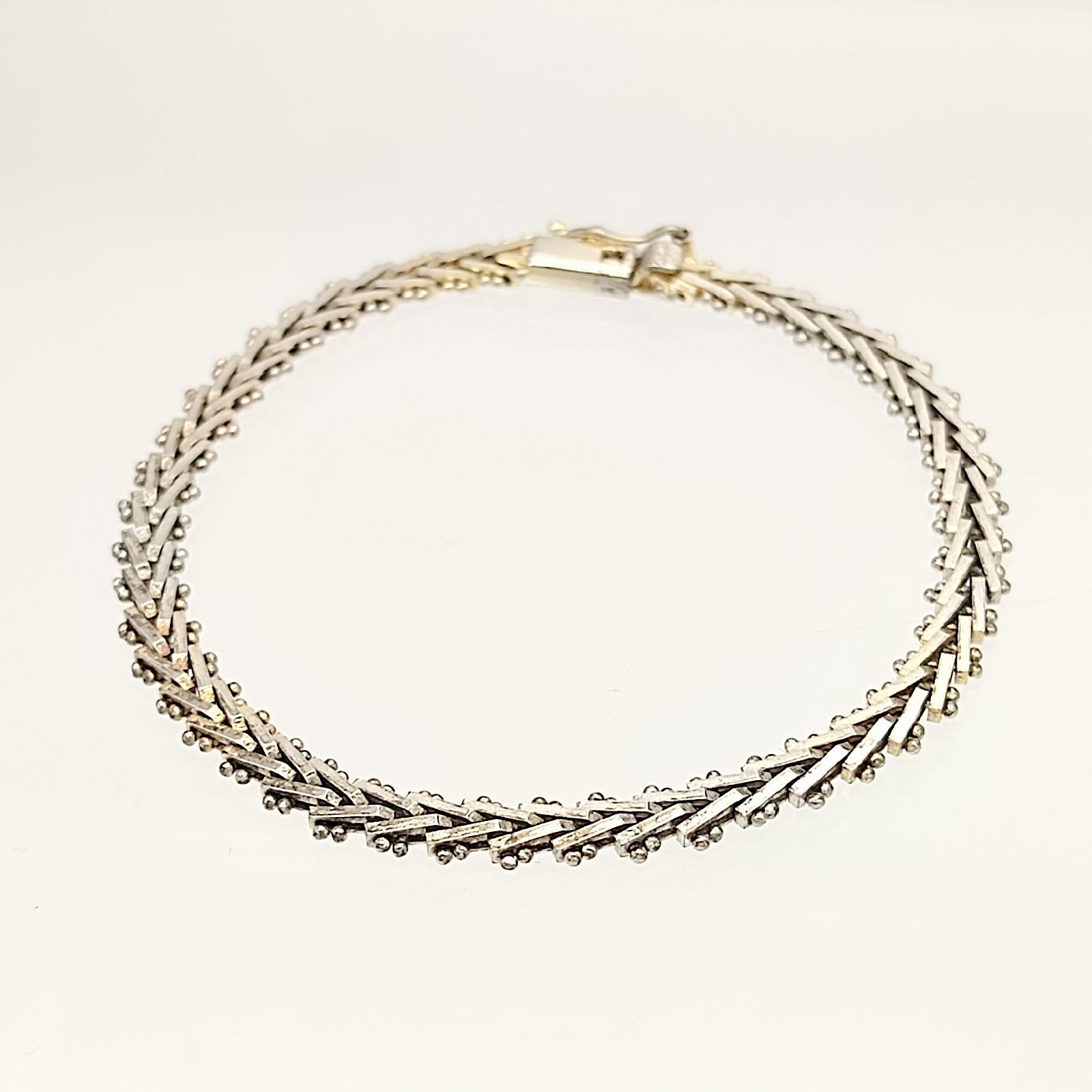 美品】シルバーチェーンブレスレット ITALY SILVER シルバー925 7.7g