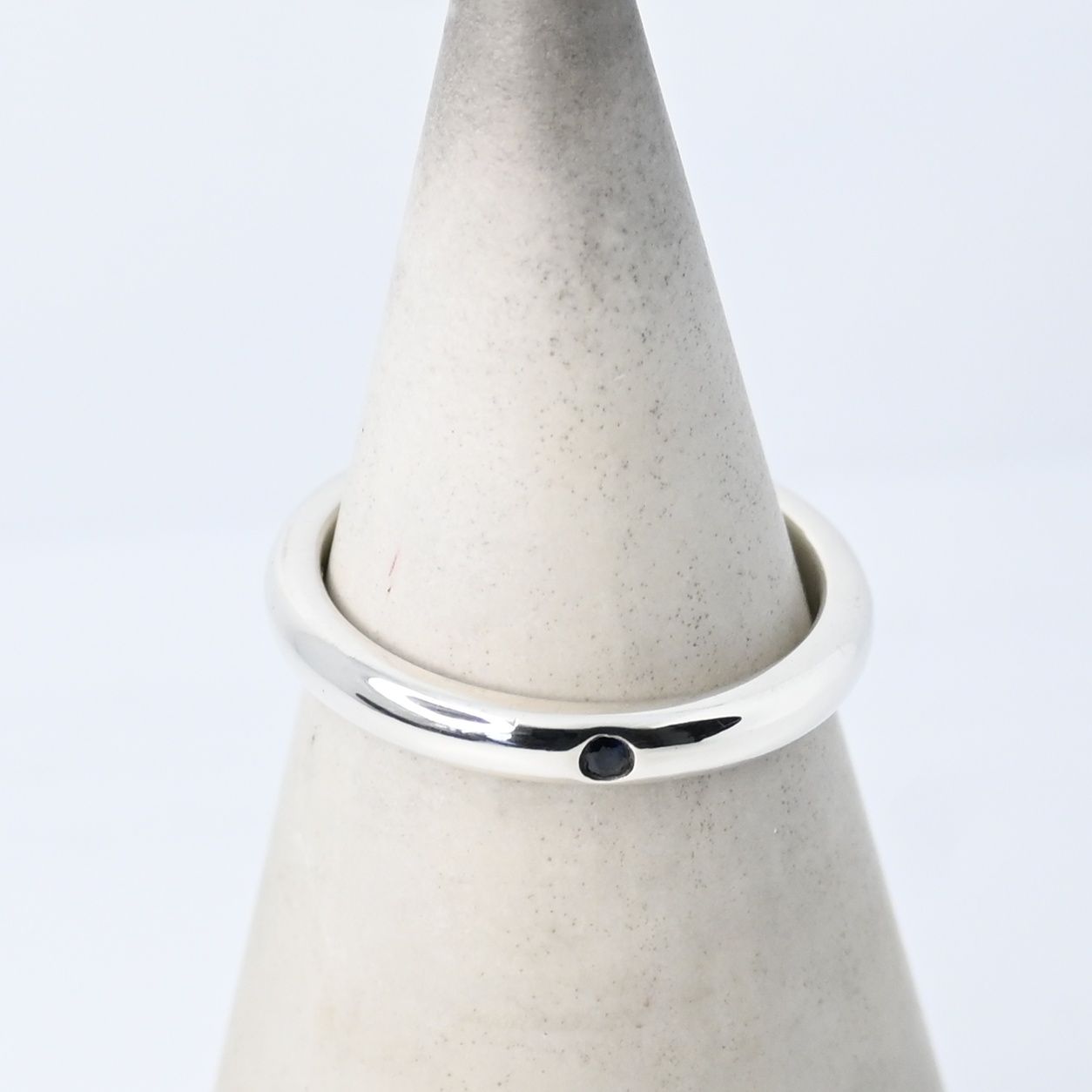 研磨済】TIFFANY＆Co. スタッキングバンド リング サファイア 9号