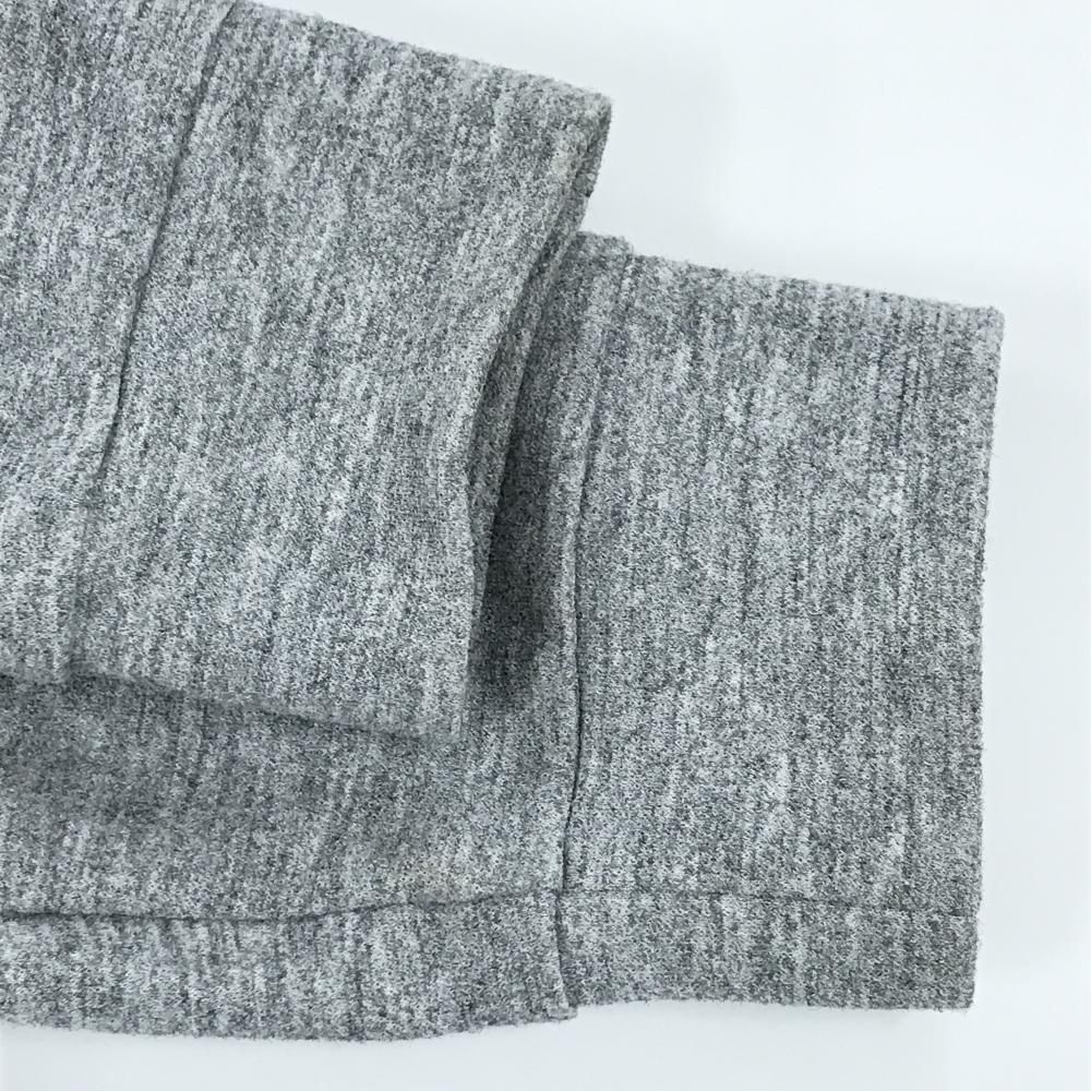 美品】パーリーゲイツ ジップパーカー 杢グレー 背面ロゴ黒 ブルゾン