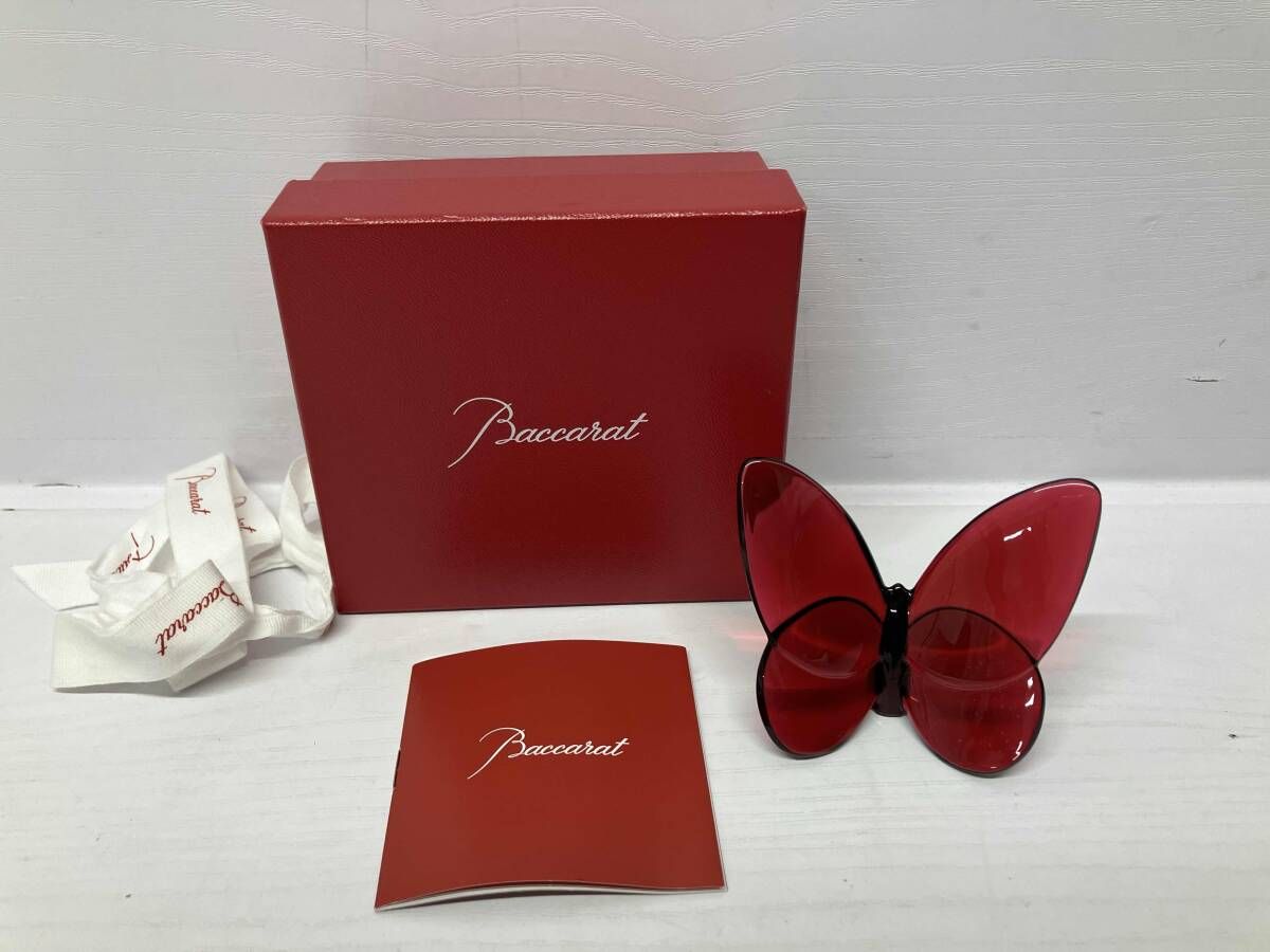 Baccarat バカラ フィギュリン ラッキーバタフライ クリスタル ガラス