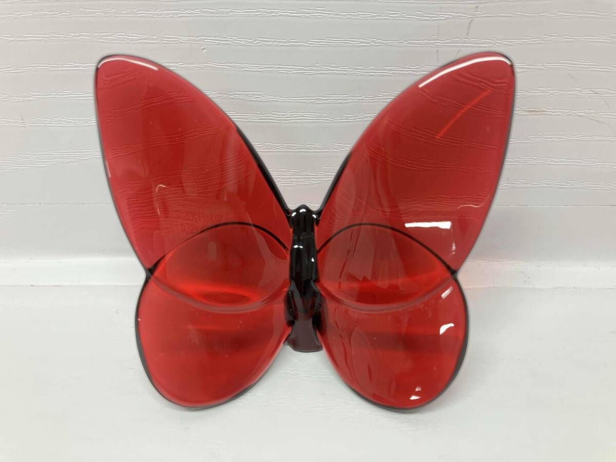 Baccarat バカラ フィギュリン ラッキーバタフライ クリスタル ガラス