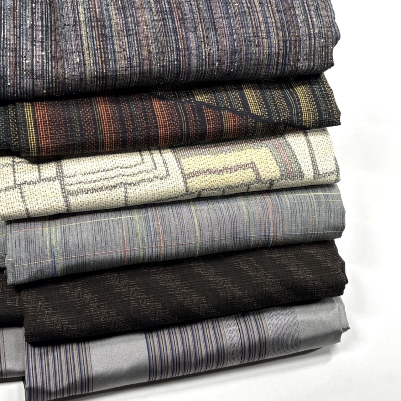 紬 6枚 正絹 着物まとめ売り 同梱購入歓迎 リメイク用 着付け練習用