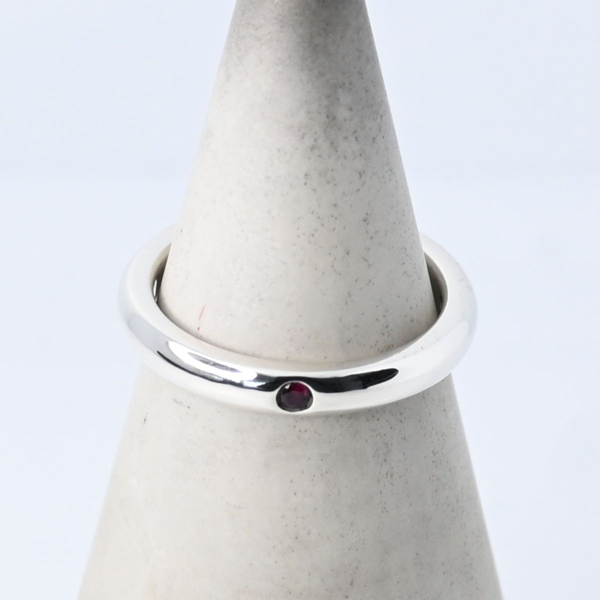 研磨済】TIFFANY＆Co. スタッキングバンド リング ルビー 6号