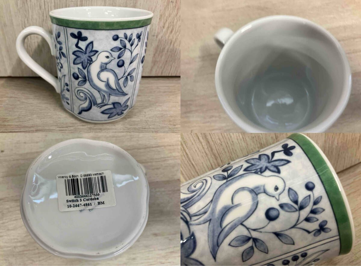ビレロイ＆ボッホ モーニングセット マグカップ×2 プレート×2 洋食器