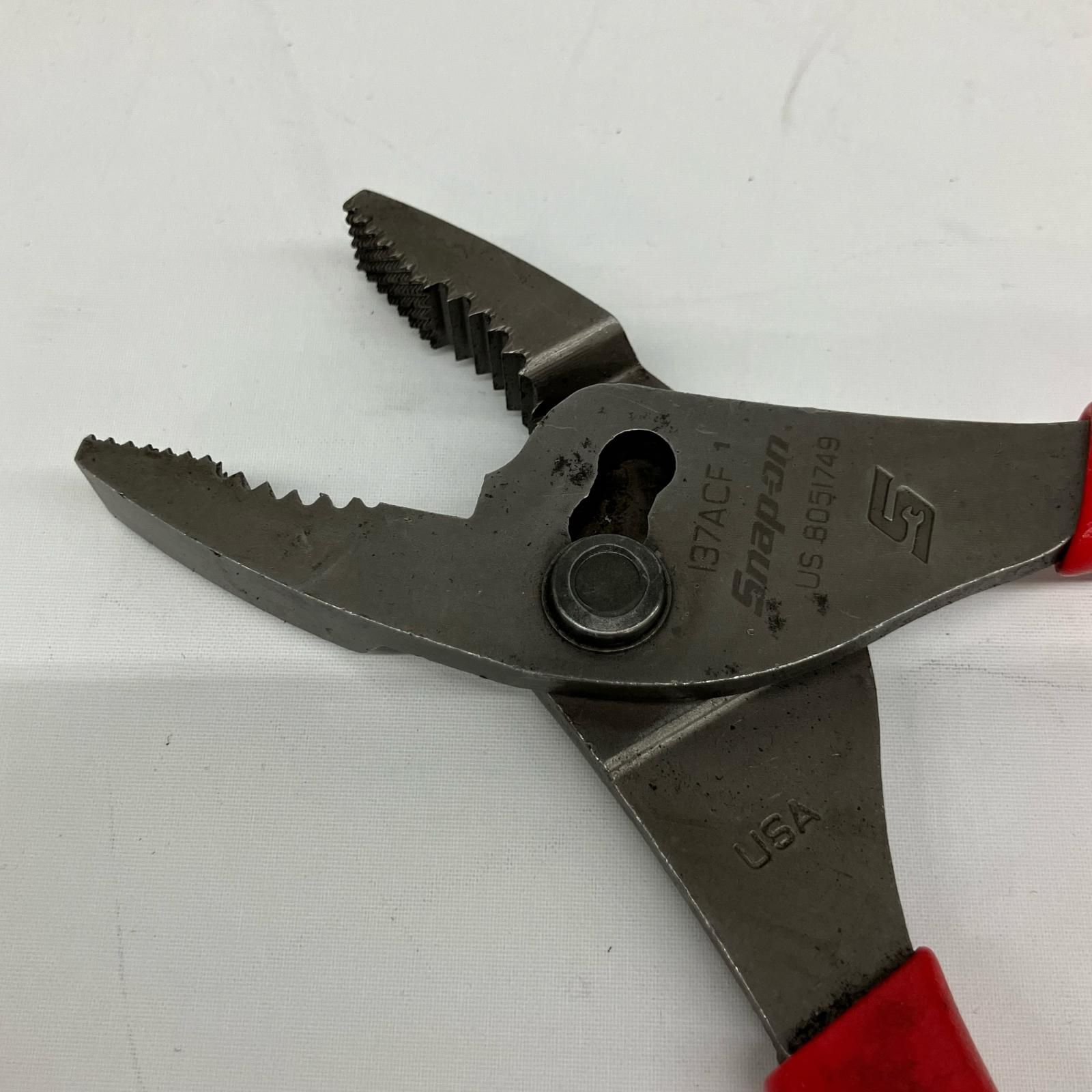 ペンチ・プライヤー △△Snap-on スナップオン ペンチ 137ACF レッド
