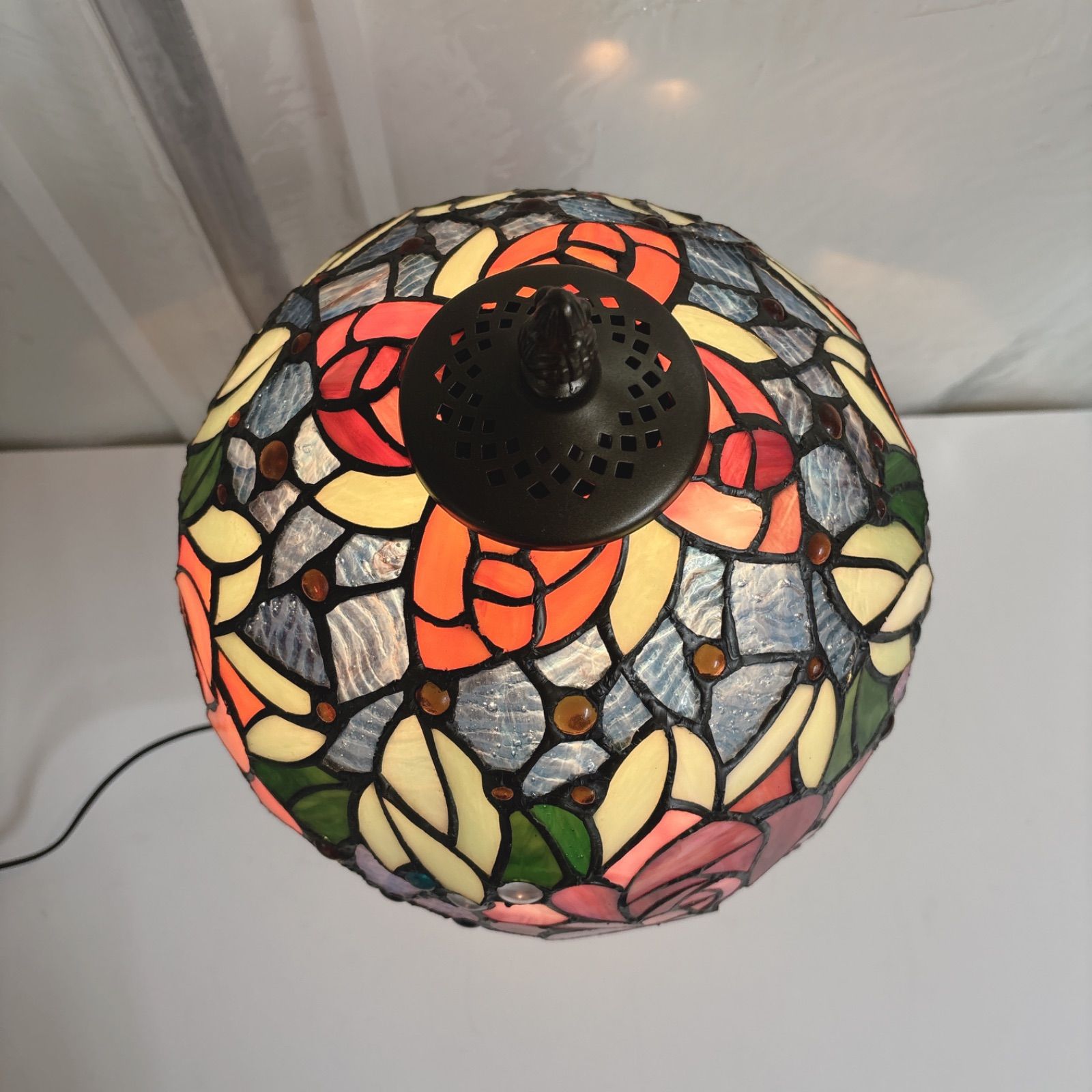 I423 🌈 ジャパンリンク貿易 ステンドグラス アンティーク調ランプ