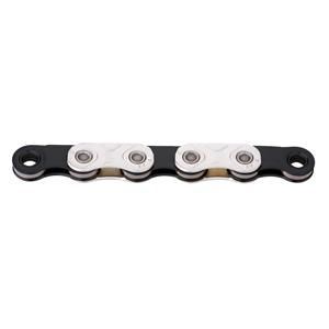 KMC ケーエムシー KMC-XFT-GW-S/B X FLAT GOWAX塗布済仕様 SRAM 12-13S用チェーン シルバー/ブラック 126L