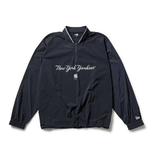 【完売商品 】【未使用級】 ニューエラ ゴルフ ハーフジップ ブルゾン M 　紺 ニューエラ ゴルフ ウーブン プルオーバー ハーフジップ ニューヨーク