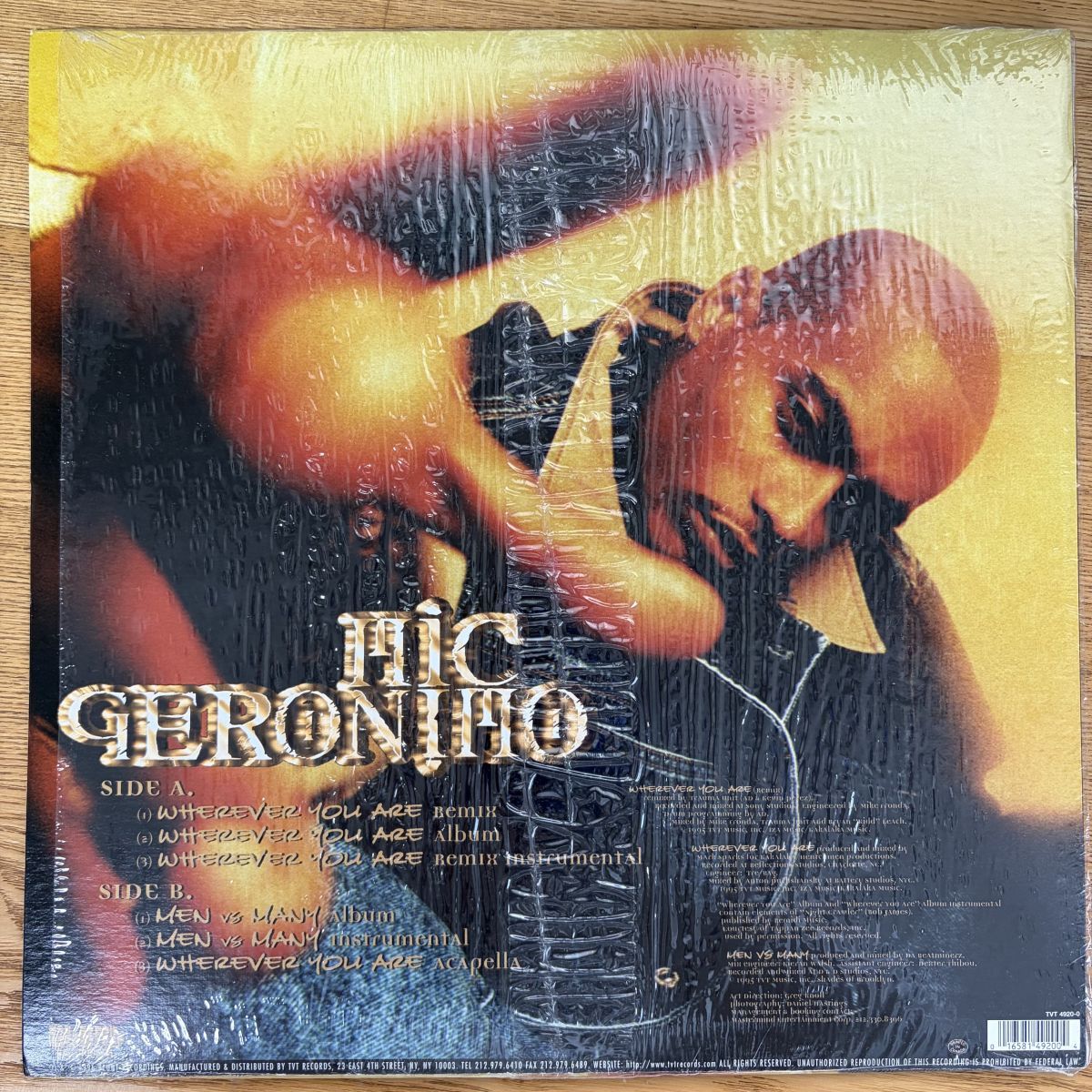 Mic Geronimo – Wherever You Are レコード/record/LP TVT 4920-0