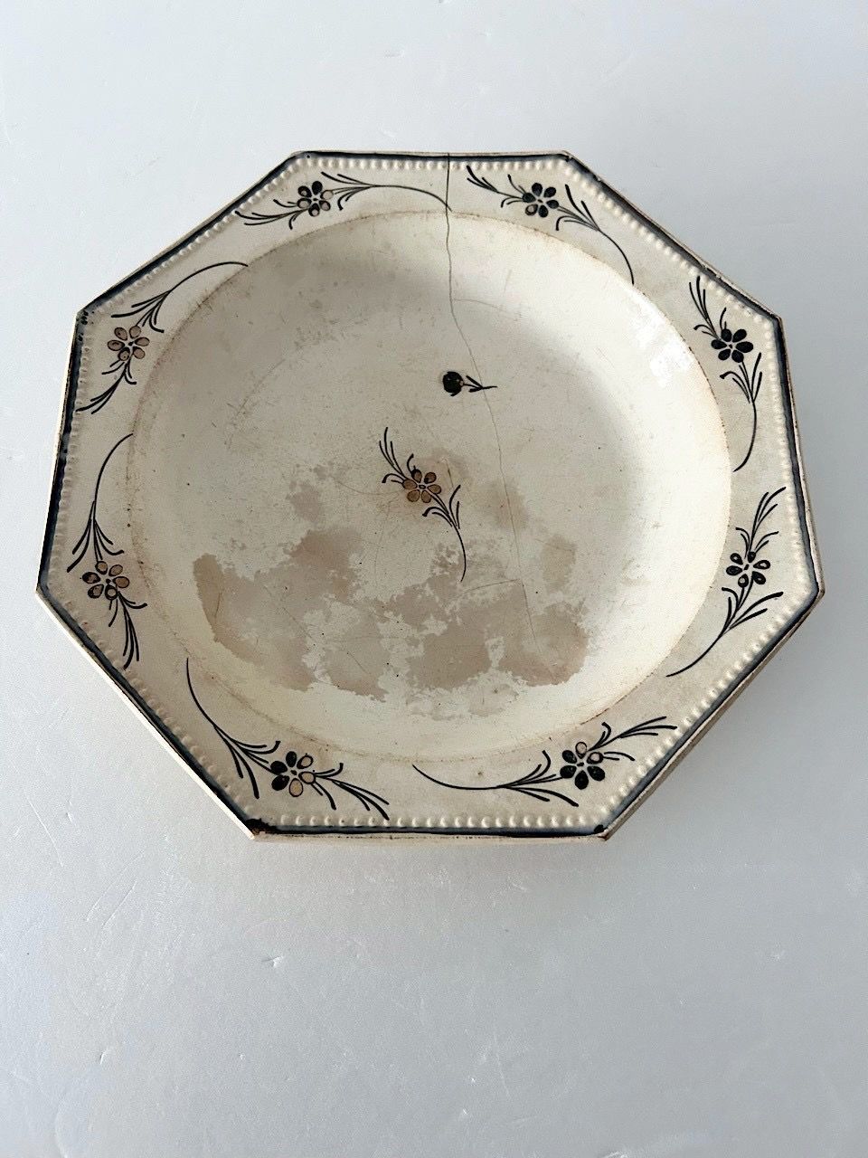 フランスアンティーク】19世紀 Montereau モントロー オクトゴナル