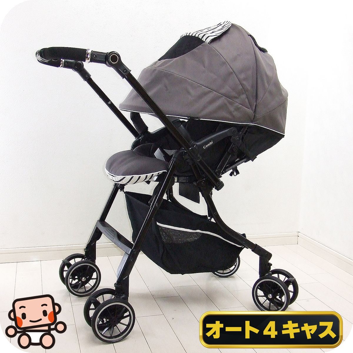 ベビーカー コンビ メチャカル ハンディ オート4キャス Compact HG combi 両対面式 A型 1カ月から3歳 ベビーカー C.一般