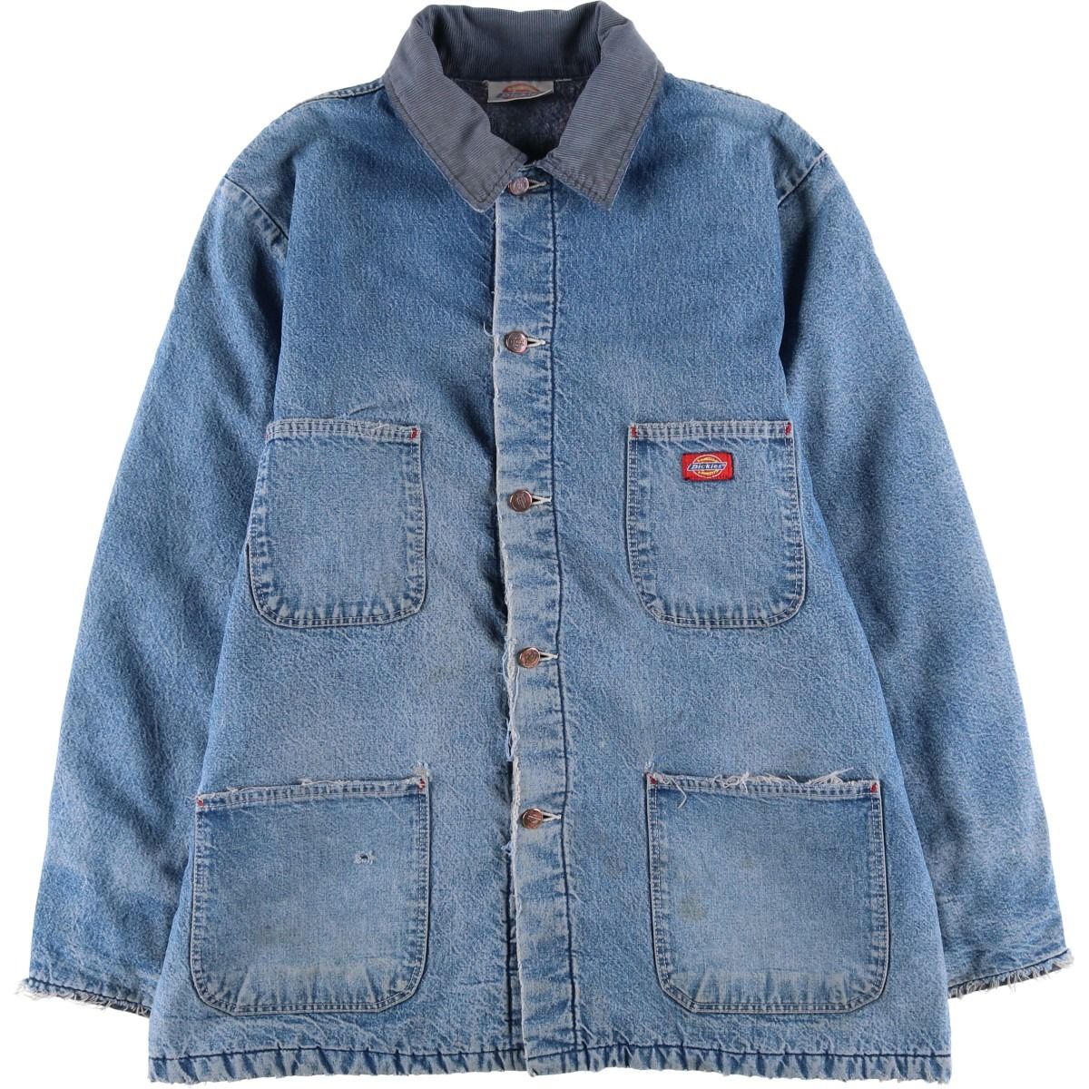 古着 80~90年代 ディッキーズ Dickies デニムカバーオール メンズXL 