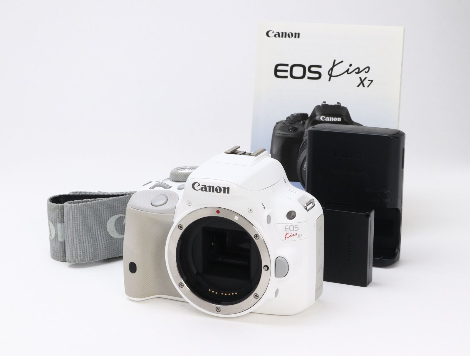 AB (良品) Canon キヤノン EOS Kiss X7 ボディ ホワイト シャッター