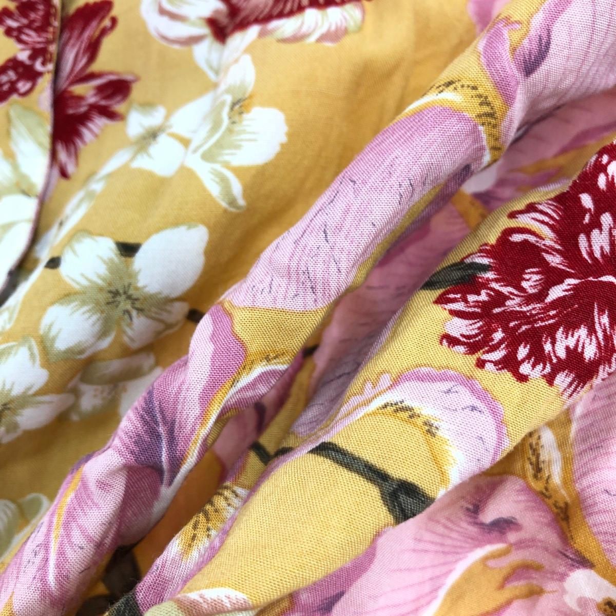 PINK HOUSE ピンクハウス アロハシャツ 花柄 イエロー レディース 