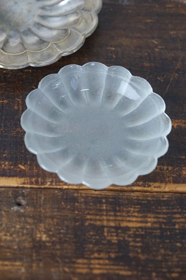 レア】イギリス アンティーク シルバープレート＆フロストガラス