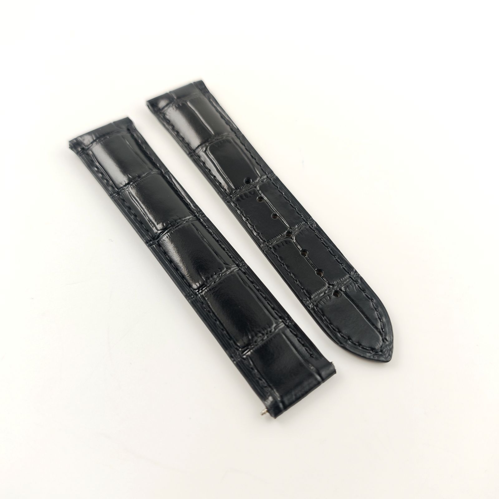 20mm 腕時計 レザーベルト ブラック 黒 【対応】 オメガ スピード