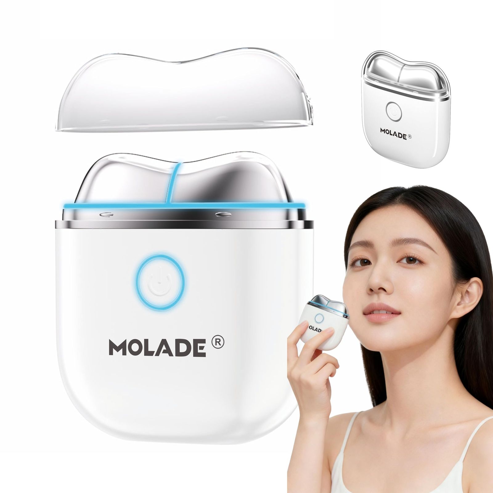 D☆美顔器 かっさ EMS 振動＋温感 +多機能 7色LED光 7段階調整可能