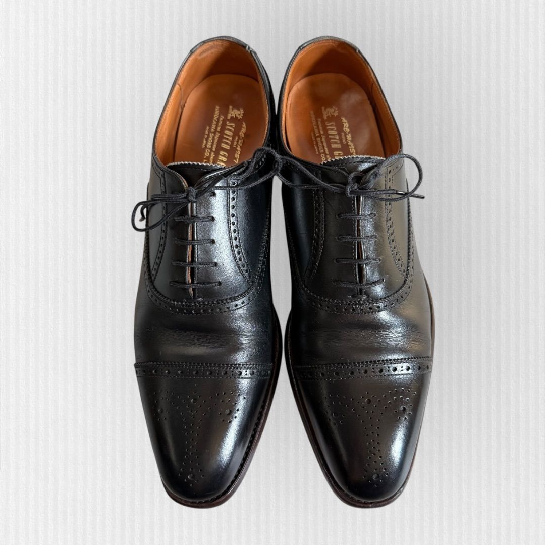 スコッチグレイン】匠シリーズ 25.5cm ブラック ビジネスシューズ 黒