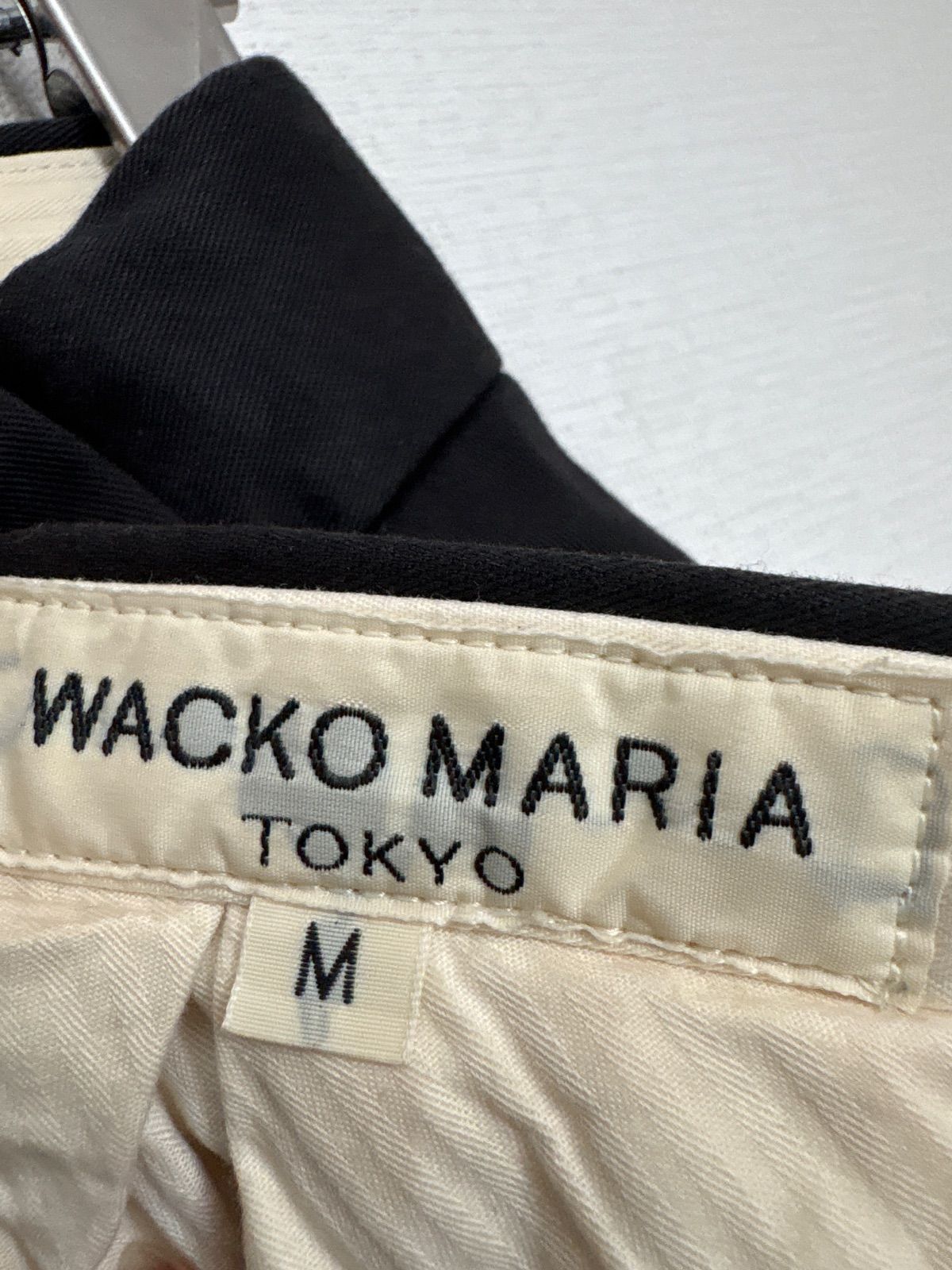 WACKO MARIA Guilty Parties 刺繍ロゴ スラックス ブラック - メルカリ