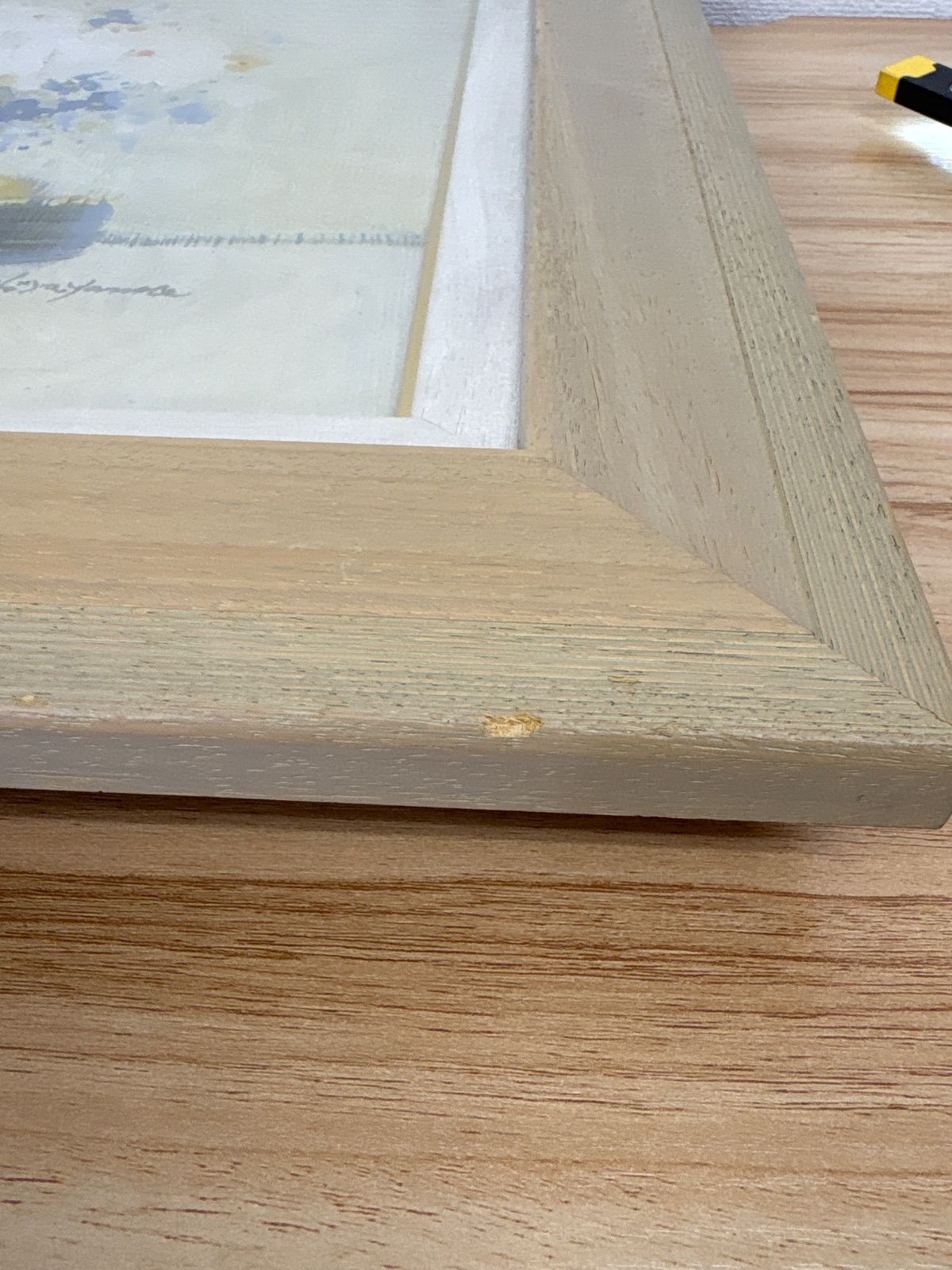 平山講平 油絵 白い花 絵画 額付き 芸術 油彩 日本人 洋画家 アート 絵