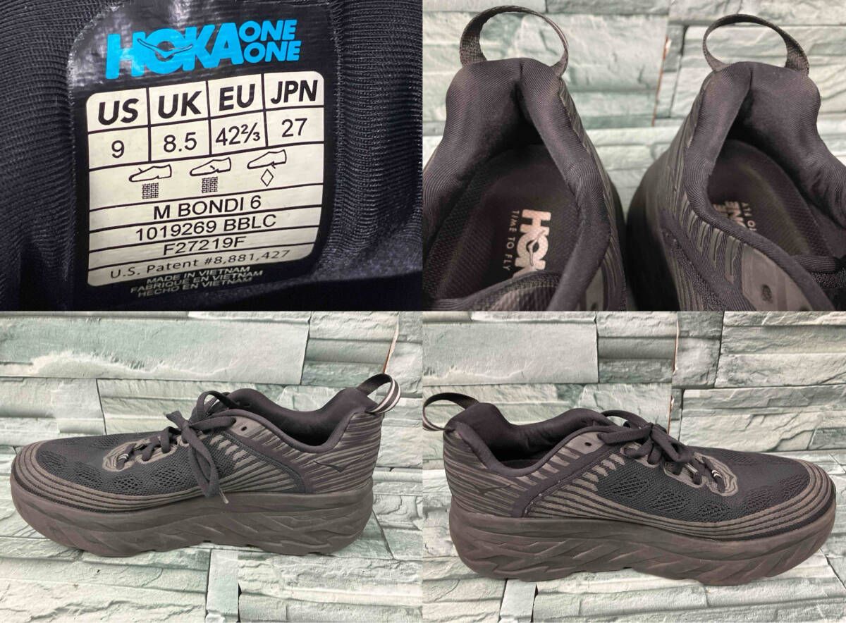 HOKA ONE ONE/スニーカー/f27219f/ブラック/ローカット/27cm HOKA(HOKA ONE ONE)(ホカ(ホカオネオネ)) &frasl; ローカットスニーカー&frasl;27.5