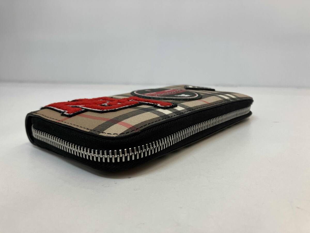 美品 BURBERRY ROUND ZIP LOGOWALLET バーバリー長財布 - メルカリ