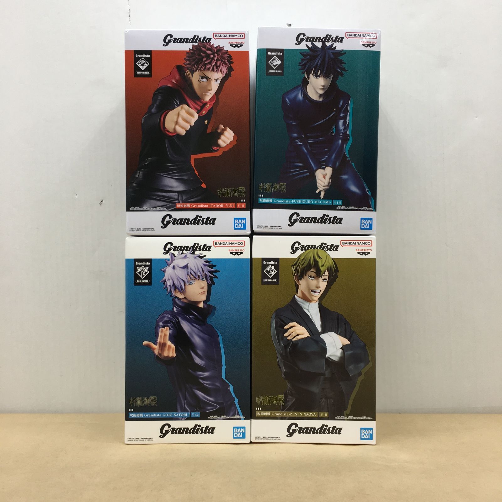 未開封 呪術廻戦 Grandista 虎杖悠仁 伏黒恵 五条悟 禪院直哉