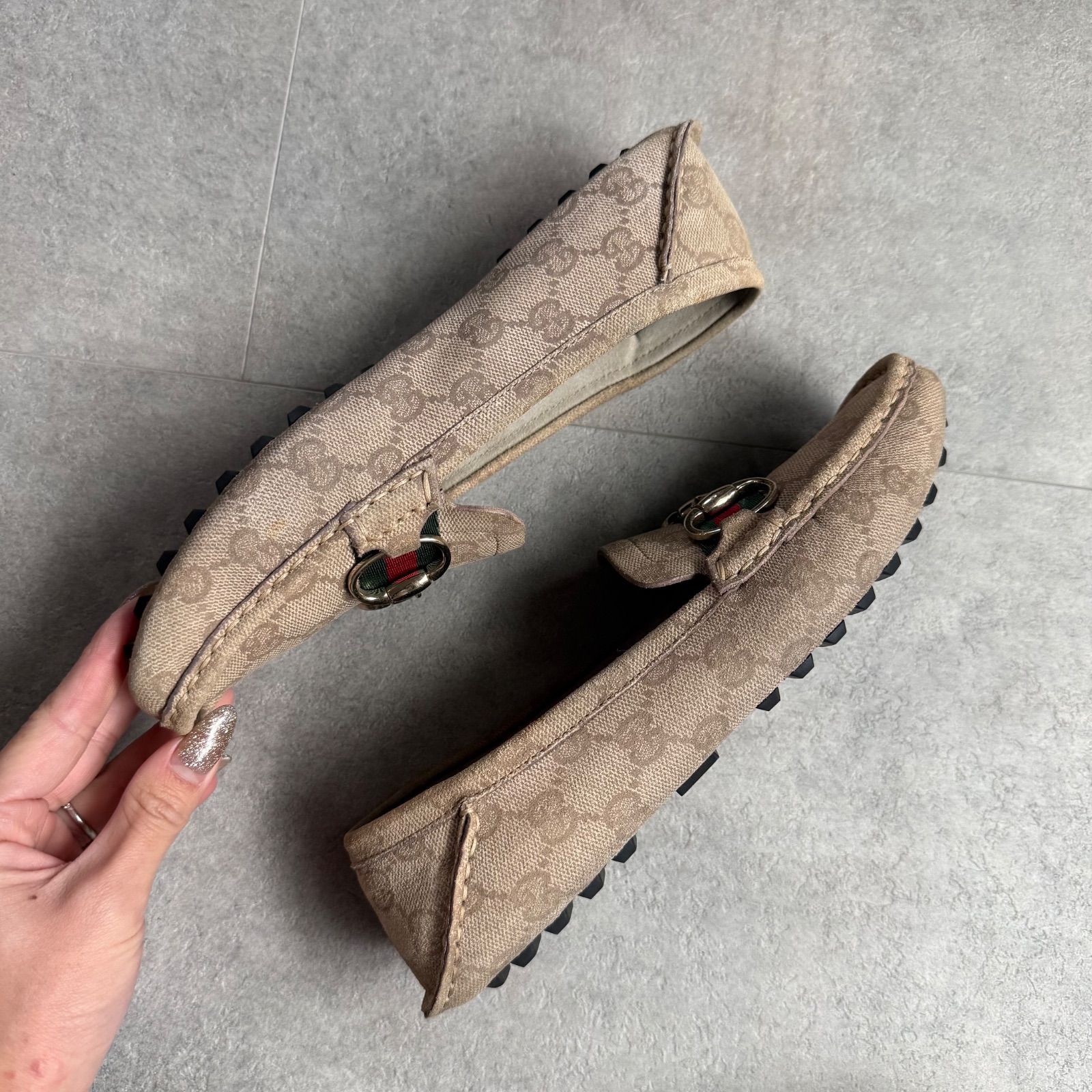 GUCCI グッチ ホースビットローファー シェリーライン ドライビング 
