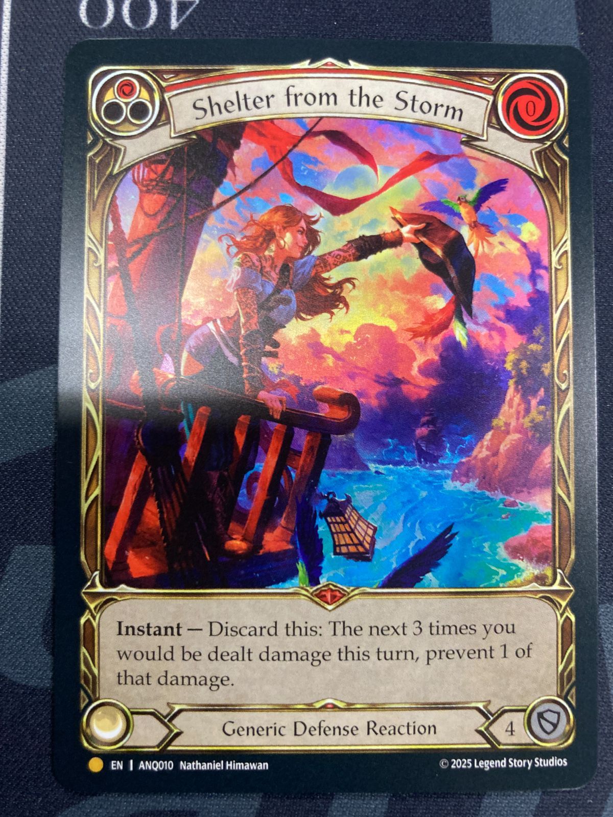 嵐からの避難/Shelter from the Storm 英語 L Extended Art ANQ010 FAB