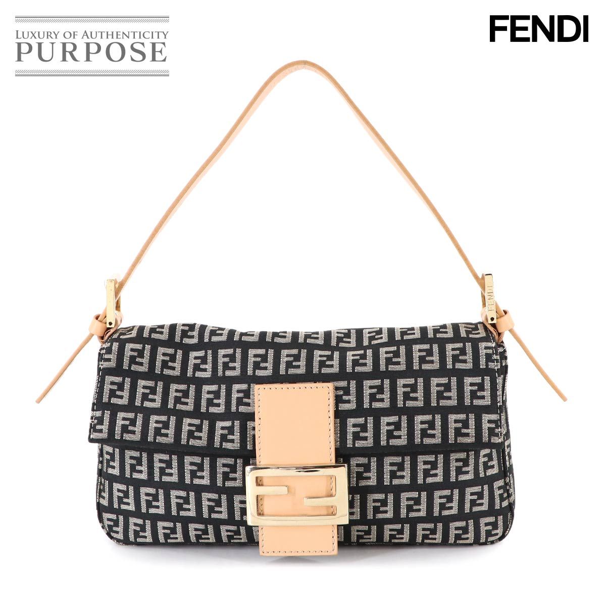 新品同様 フェンディ FENDI ズッキーノ マンマバケット ショルダー