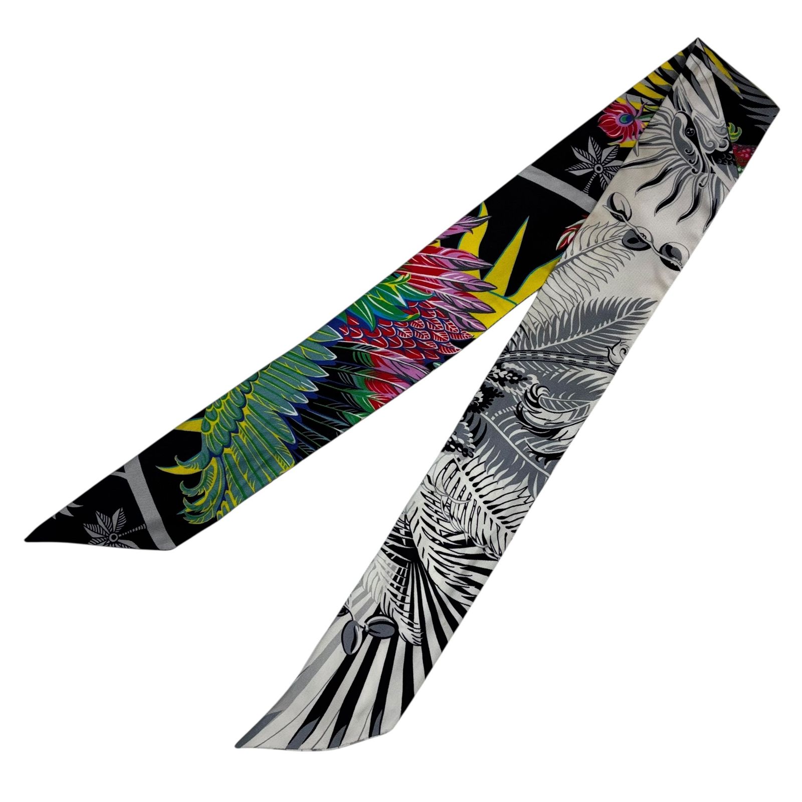 美品 HERMES エルメス ツイリー スカーフ シルク Mythiques Phoenix