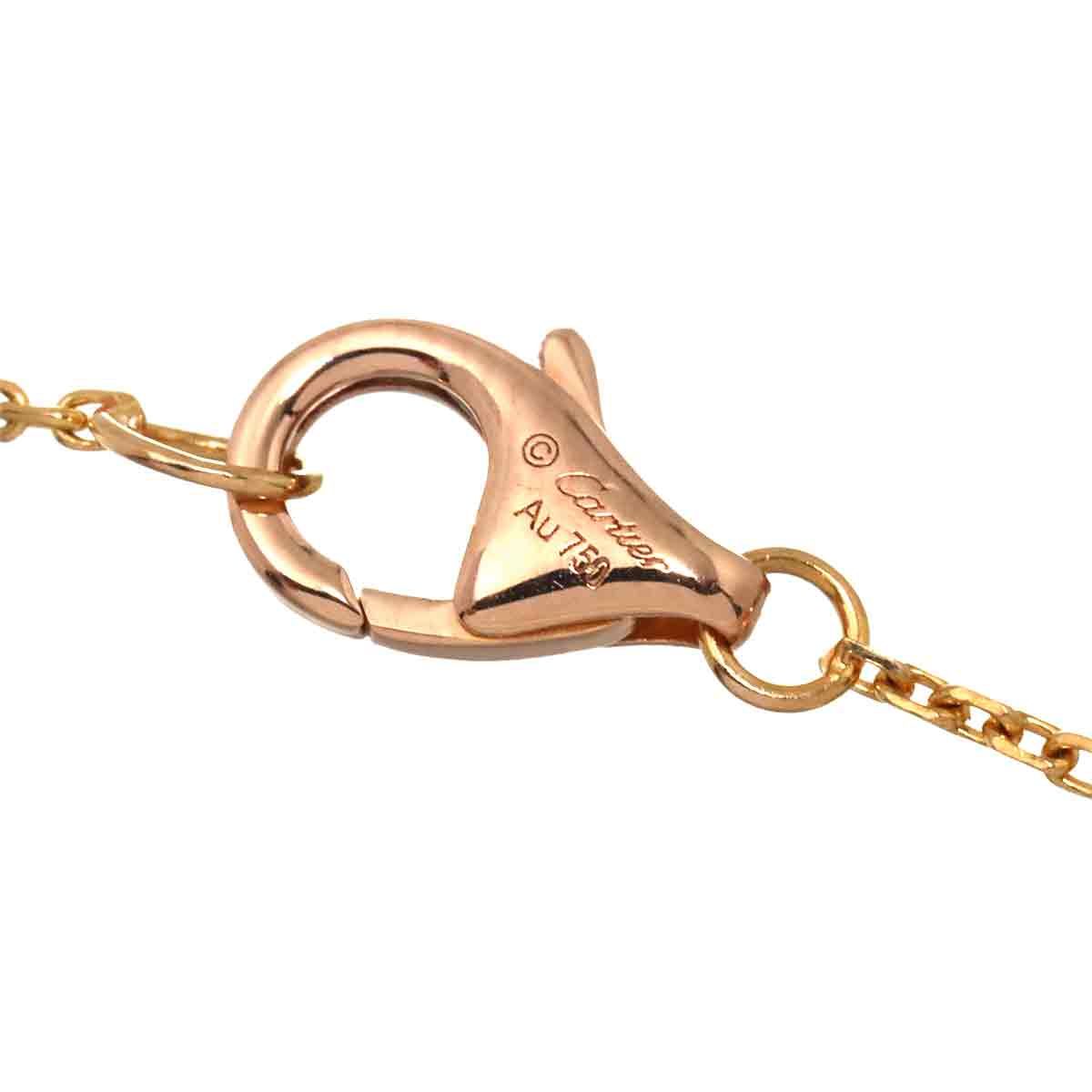 カルティエ Cartier ダムール ダイヤ ブレスレット XS 18cm K18 PG 750 