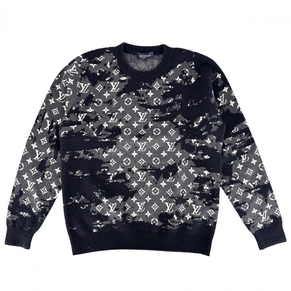 ルイヴィトン ニット メンズ モノグラム ディストレスト トップス