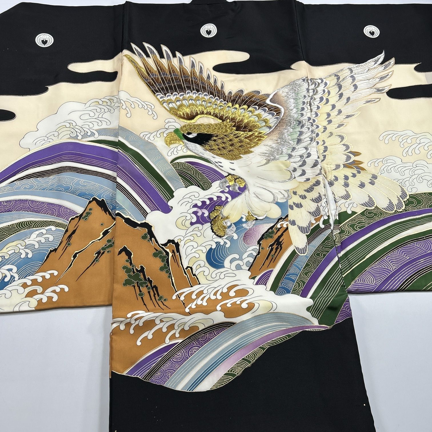 男児 着物 7枚 正絹 着物まとめ売り 同梱購入歓迎 リメイク用 着付け