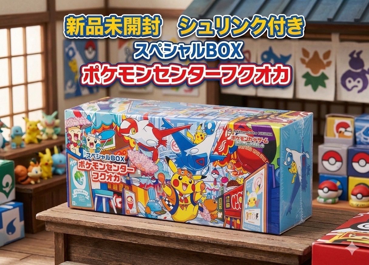 ポケモンセンターコレクションボックス　シュリンク付き ✓【新品未開封シュリンク付き】ポケモンセンターフクオカ スペシャル