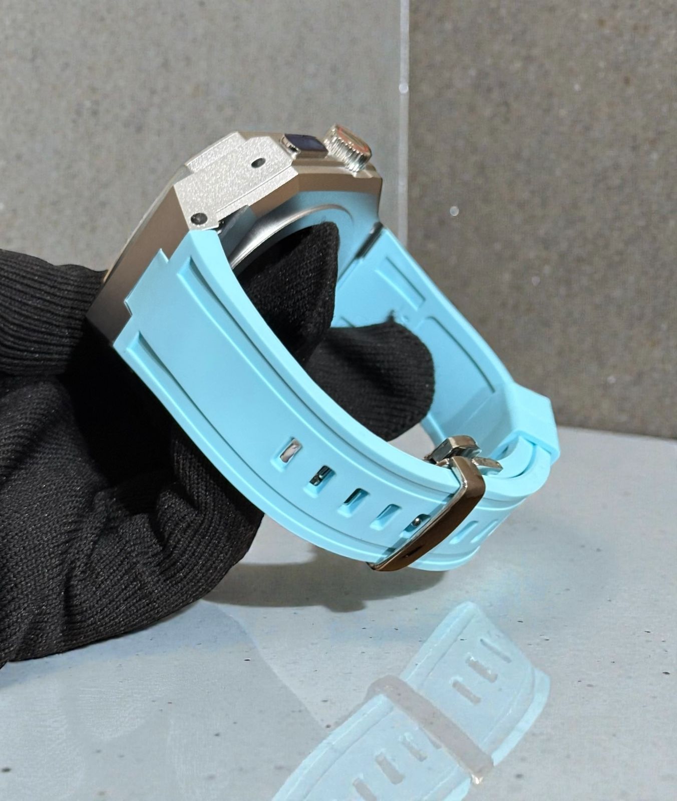Apple Watch Ultra 1 / 2 / 3（49mm）対応　261 画面保護一体型 アルミ合金ケース＆ラバーバンド