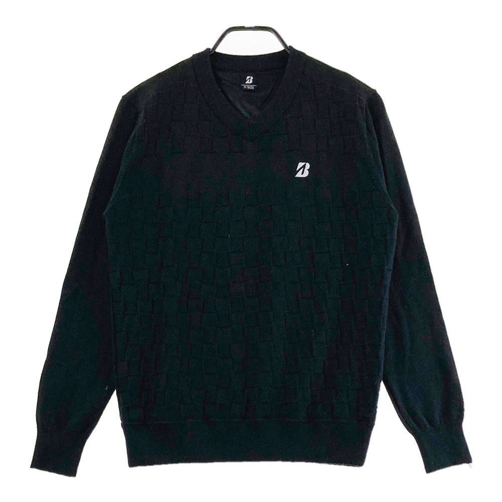 サイズ：M BRIDGESTONE GOLF ブリヂストンゴルフ 裏地付 Vネック