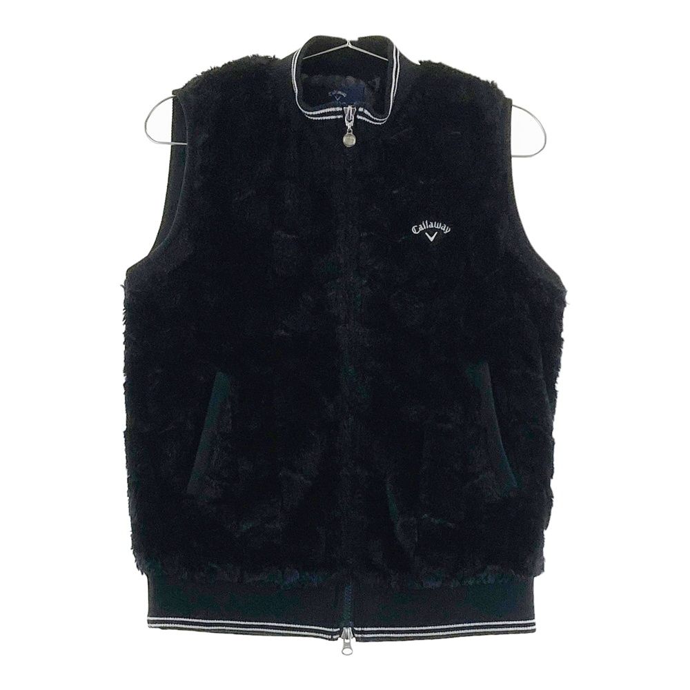サイズ：M CALLAWAY キャロウェイ  ボア ジップベスト  ブラック系 [240101642375] ゴルフウェア レディース ストスト
