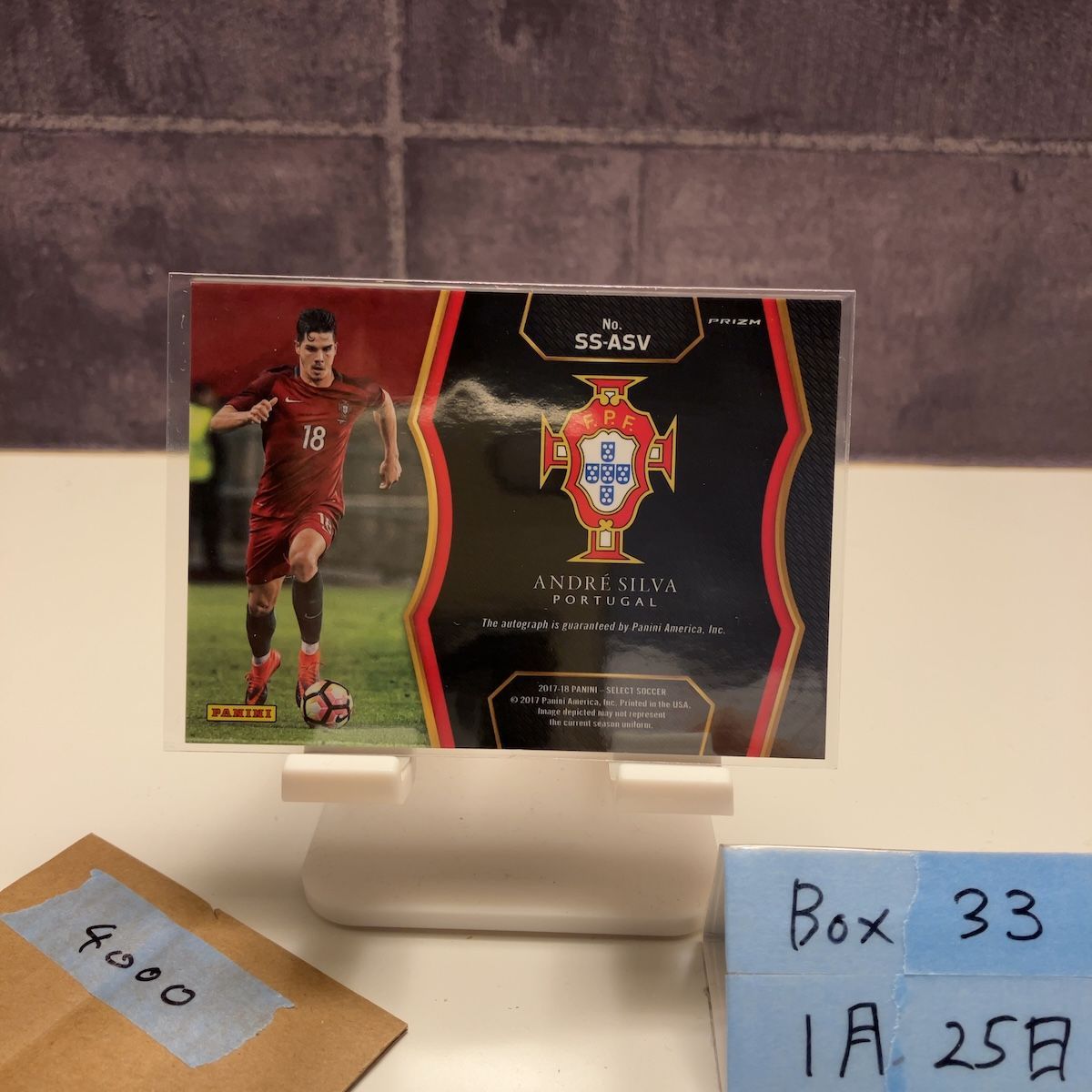 2017-18 Panini Select Andre Silva 直筆サインカード PORTUGAL Prizm