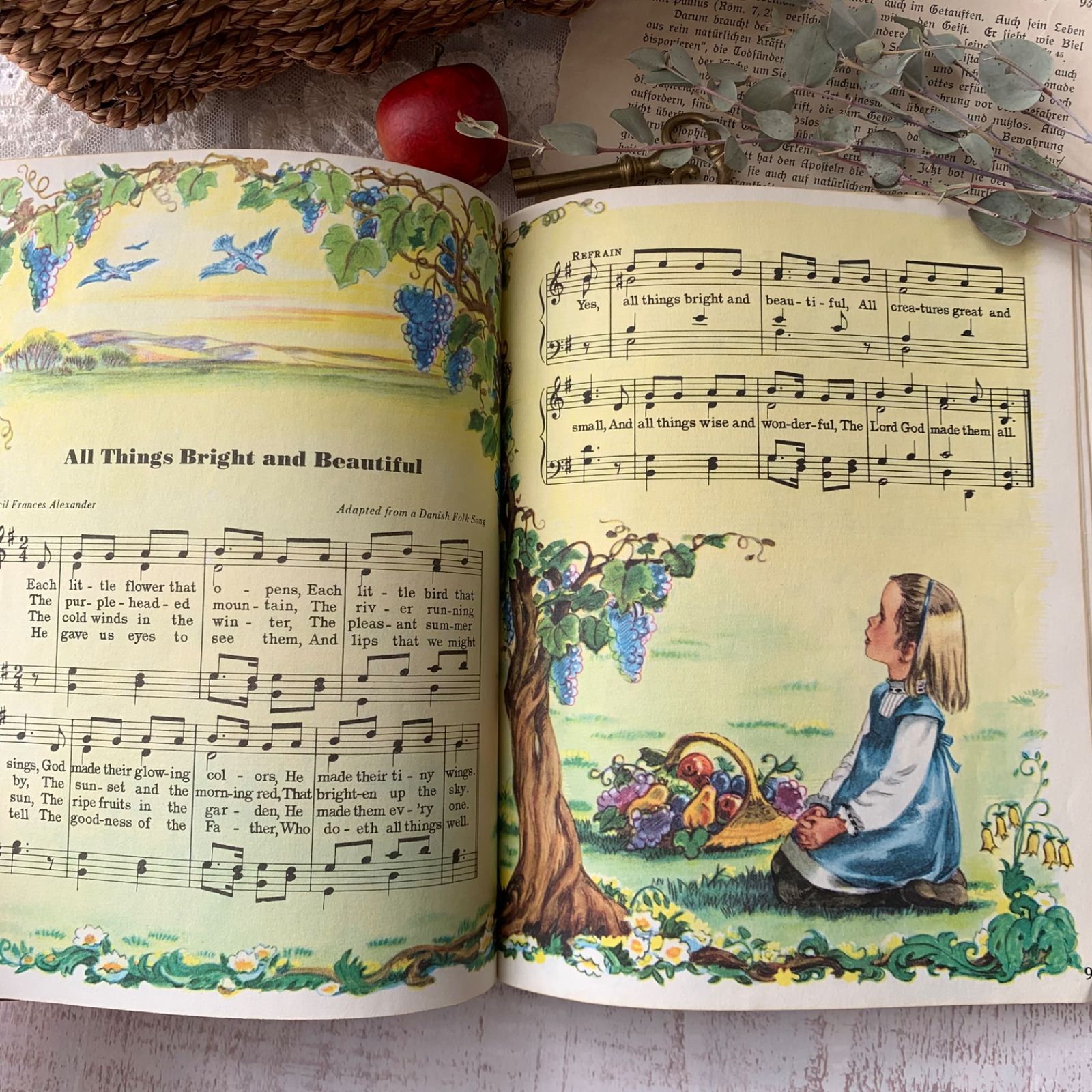 ヴィンテージ 洋書 絵本『 The Little Golden Book of Hymns 』 児童書