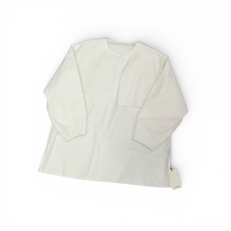 未使用品 LOHEN ローヘン ケープブラウス ホワイト F LH23SS-BL023