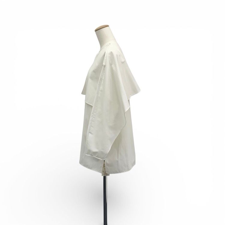 未使用品 LOHEN ローヘン ケープブラウス ホワイト F LH23SS-BL023