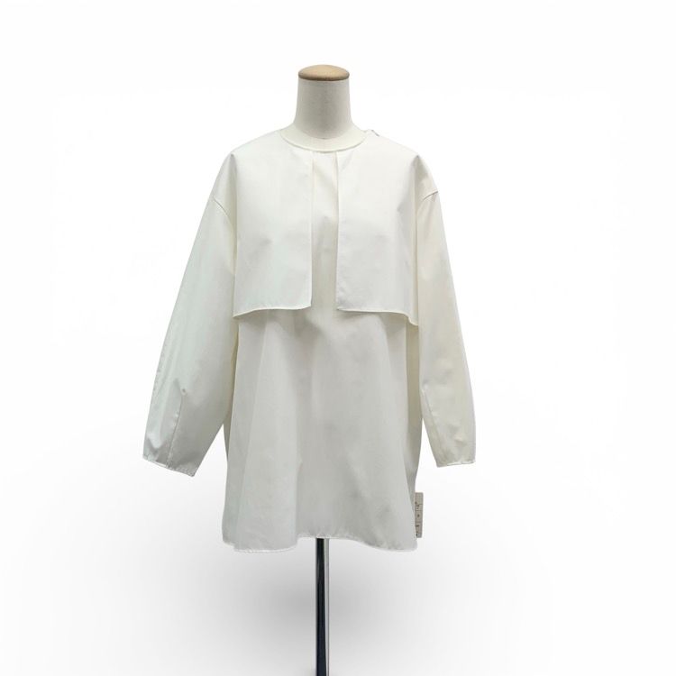 未使用品 LOHEN ローヘン ケープブラウス ホワイト F LH23SS-BL023