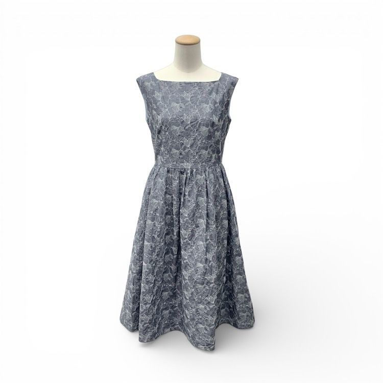 2025年 TOCCA トッカ CHAMBRAY GARDEN ドレス ワンピース ブルー 0