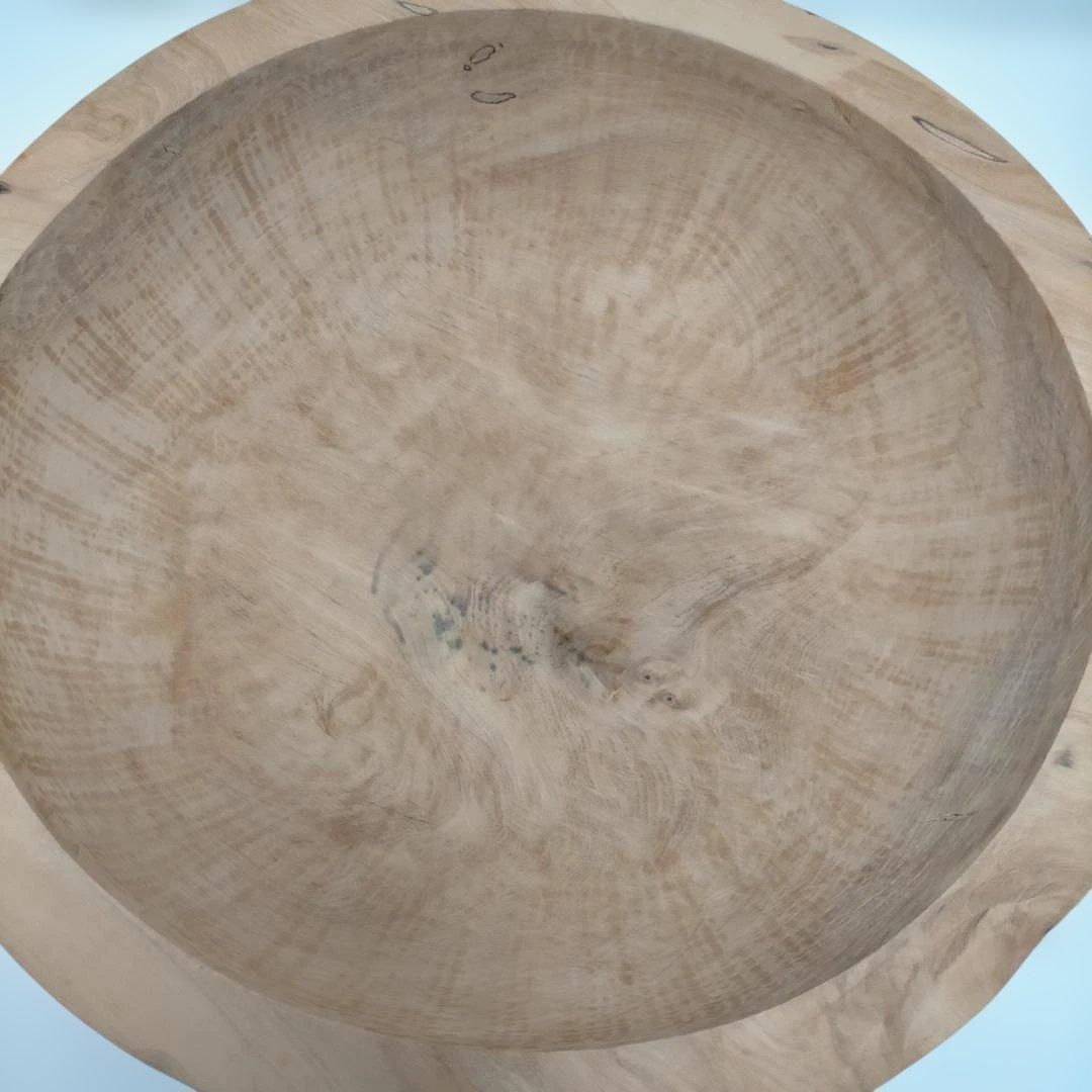 秋山郷 和幸作 天然木くり抜きこね鉢 約40cm 木製そば打ち鉢 うどん