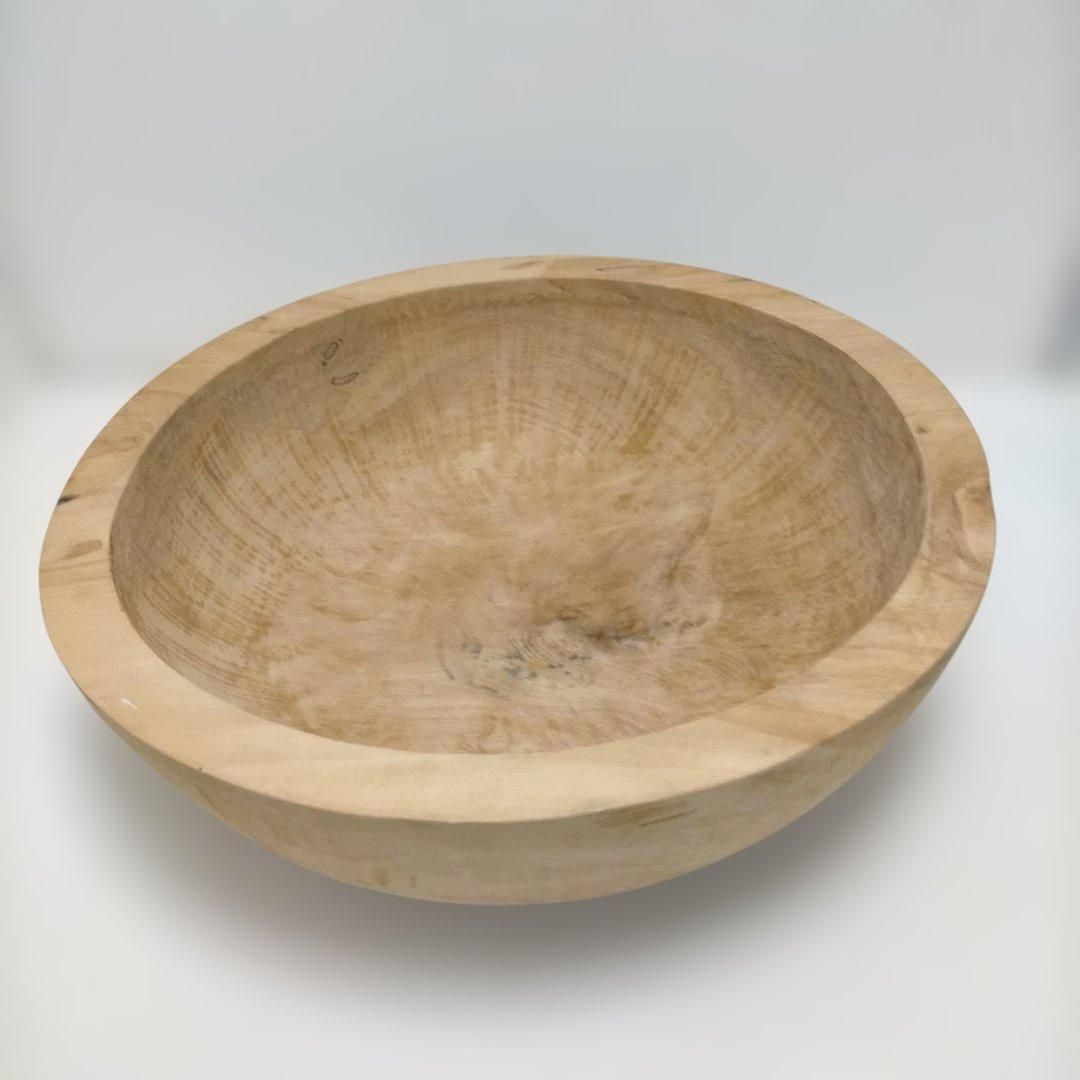 秋山郷 和幸作 天然木くり抜きこね鉢 約40cm 木製そば打ち鉢 うどん